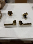 Baldwin ENFEDTRR003 Entry Lever Set, Traditional Round - Lifetime Brass. Fixed Price $130.49.