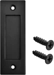 Running Black 6 Inch Sliding Barn Door Finger Pull Set Heavy Duty Modern Simpl. Fixed Price $21.99.