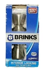 New Brinks Interior Locking Door Knob, Heavy Duty Satin Nickel Bed & Bath Tulip. Fixed Price $13.50.