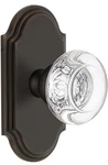 Grandeur 812218 Arc Plate Passage W/bordeaux Crystal Knob - Timeless Bronze 2.75. Fixed Price $59.00.