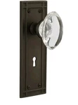 Nostalgic Warehouse Mission Plate With Keyhole Oval Clear Crystal Glass Knob,.... Fixed Price $151.99.