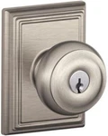 Schlage Georgian Keyed Entry Door Knob With Addison Trim F51A. Fixed Price $23.99.