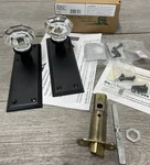 Nostalgic Warehouse 733127 Waldorf Crystal Door Knob Set-oil Rubbed Bronze *read. Fixed Price $129.99.