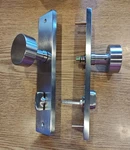 Emtek 8442US15 Stretto Modern Rectangular Single Cylinder Round Knob. Fixed Price $249.99.