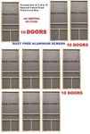 10X Superior In. H Dogwood Natural Screen Door 30" Wide 81". Fixed Price $150.00.
