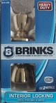 Brinks Heavy Duty Interior Locking Door Knob Bed & Bath Polished Brass Tulip. Fixed Price $10.88.