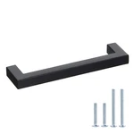 Goldenwarm 10 Pack 5 Inch Black Cabinet Handles Matte Drawer Pulls Stai.... Fixed Price $25.72.
