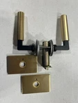 Emtek C520FAUS4 Faceted Privacy Lever Set, Select Brass, Satin. Fixed Price $138.74.