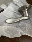 Schlage Accent Right-hand Non-turning One Sided Dummy Door Lever Brushed Nickel. Fixed Price $9.98.