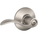 New Schlage F40 619 Accent Door Lever, Bed & Bath Privacy Lock, Satin Nickel. Fixed Price $35.00.