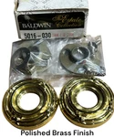 Baldwin Estate Rose 5016-030 Polished Brass Finish Pair (2) Handle Trim Ring Nos. Fixed Price $24.99.