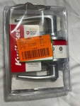 Kwikset Delta Reversible Lever Keyed Entry Door Handle Satin Chrome 94050-583. Fixed Price $29.99.