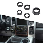 Interior Radio Climate Controls Knobs Cover Rings For Dodge Ram 1500 13-17 Black. Fixed Price $25.99.