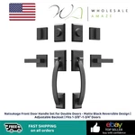Natsukage Front Handle Set For Double Doors - Matte Black Reversible Design. Fixed Price $69.99.