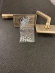 Emtek 705CRTWB Cimarron Dummy Door Lever Set, Sandcast Bronze - Tumbled White. Fixed Price $182.99.