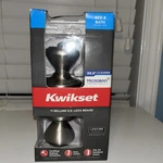 (1) Kwikset Cove Satin Nickel Bed & Bath Knob Door Handle Microban Round. Fixed Price $12.99.