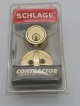 Nos 1993 Schlage Contractor Series Deadbolt Lock Set Brass Sealed Usa. Fixed Price $50.00.