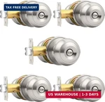 Probrico Brushed Nickel Bed/bath Knobs Keyless Privacy Interior Doors Locksets,. Fixed Price $47.00.