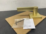 Miseno MLK5022SB Lorton Flat Bar Non-turning One-sided Door Lever Satin Brass. Fixed Price $13.59.