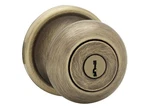 Kwikset Juno Antique Brass Keyed Entry Door Knob With Smartkey Security System. Fixed Price $57.19.