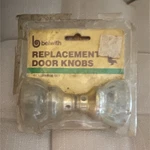 Belwith Glass Door Knobs Set Clear Brass Polished Classic Interior 2 Pack. Fixed Price $38.00.