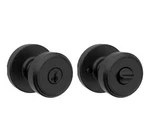 Maven Matte Black Keyed Entry Round Door Knob Featuring Smartkey Technology 400M. Fixed Price $28.00.