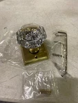 Baldwin HDCRYTSR044 Crystal Dummy Door Lever W/square Rose, Non-turning. Fixed Price $62.99.