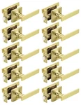 Mengico 10 Pack Passage Door Levers Gold Finish, No-locking Keyless Square Do.... Fixed Price $179.67.