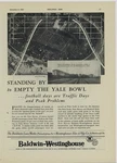 1930 Baldwin Westinghouse Ad: Aerial View Of Yale-princeton Game Bowl. Fixed Price $21.84.