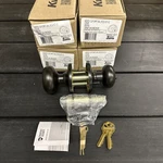 (4) Kwikset Cove Entry Venetian Bronze 94002-923. Fixed Price $72.00.