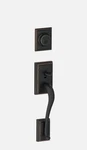 Schlage F58 505 Addison Exterior Handleset With Deadbolt, Aged Bronze.... Fixed Price $77.99.