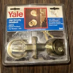 Vintage Yale High Security Deadbolt Lock V3211A Cylinder Thumbturn. Fixed Price $24.95.