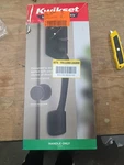 Kwikset Prague Matte Black Entry Door Handle Only With Pismo Round Knob. Fixed Price $55.00.