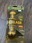1996 Vtg Schlage Hall & Closet 100% Brass Key One Piece Door Knob Brand New. Fixed Price $25.00.