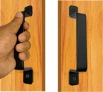 Premium Barn Door Handles BLACK,7.4 INCH,2 Packs,heavy Duty Rustic Metal Pulls. Fixed Price $12.84.