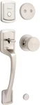 Kwikset Prague Non-funct Front Door Handle Inactive Deadbolt Satin Nickel. Fixed Price $114.00.