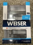 Weiser Halifax Square Privacy Modern Door Lock Lever Polished Chrome - New. Fixed Price $19.28.