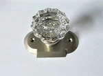 Nostalgic Warehouse 712202 Classic Rosette Passage Door Knob Clear Crystal Nckl. Fixed Price $35.00.