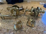 Emtek Rope Lever 8201 Door Handles Gold (left & Right) Mirror Pair Hinges. Fixed Price $74.99.