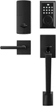 Kiayaci Front Door Lock Set Smart Keypad Deadbolt Handle Black Single (1-2). Fixed Price $124.99.