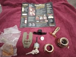 Black & Decker, Kwikset Titan Electric Lock With Cylinder Deadbolt Key, Parts. Fixed Price $50.00.