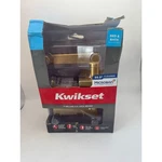 Kwikset Halifax Square Privacy Door Lever Brushed Gold 730HFL Sqt 97300-967. Fixed Price $36.00.