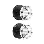 Naubea 2 Pack Glass Black Dummy Door Crystal Knobs Interior,. Fixed Price $64.40.