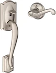 Schlage FE285 619 Lh Camelot Handleset With Left-handed Flair Lever. Fixed Price $49.99.
