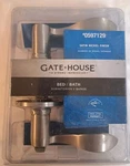Gatehouse Satin Nickel Privacy Locking Door Lever Bed Bath #0597129 New. Fixed Price $24.99.