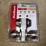 Kwikset Polo Keyed Entry Door Knob & Deadbolt Lock Satin Nickel 96900-320. Fixed Price $31.49.