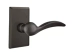 Emtek Durango Passage (hall & Closet) Door Lever With Rectangle Rose- Flat Black. Fixed Price $39.55.