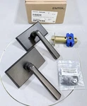 Emtek 7104CRLHMB Cimarron Passage Door Lever W/ #3 Rosette In Medium Bronze. Fixed Price $140.40.