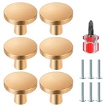 Ainiv 6 Pcs Gold Cabinet Knobs, Round Drawer Mushroom Dresser Handle, .... Fixed Price $14.72.