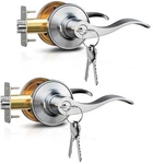 Veise 2 Pack Keyed Alike Entry Door Levers, Wave Style Handle With Lock K.... Fixed Price $52.42.